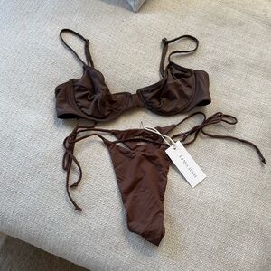 Riot Swim Chocolate Bikini Set